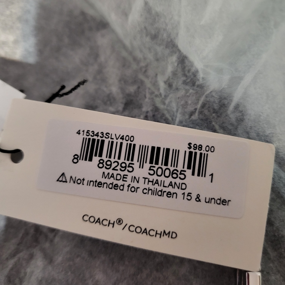 COACH Signature logo Bracelet Blue Glitter - Picture 5 of 5